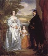 Anthony Van Dyck James Seventh Earl of Derby,His Lady and Child Spain oil painting artist